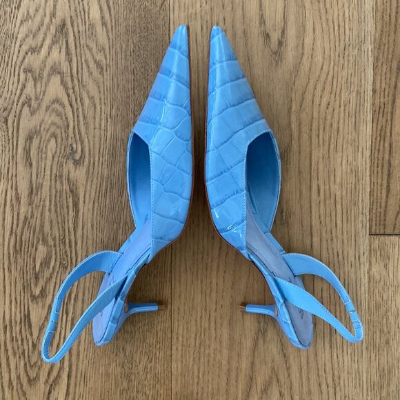 Schutz Paola Mid Slingback Pointed Toe Pump - Picture 11 of 15